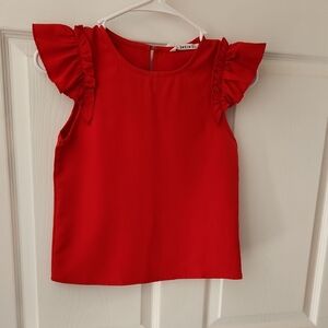 SHEIN Vibrant Red Top